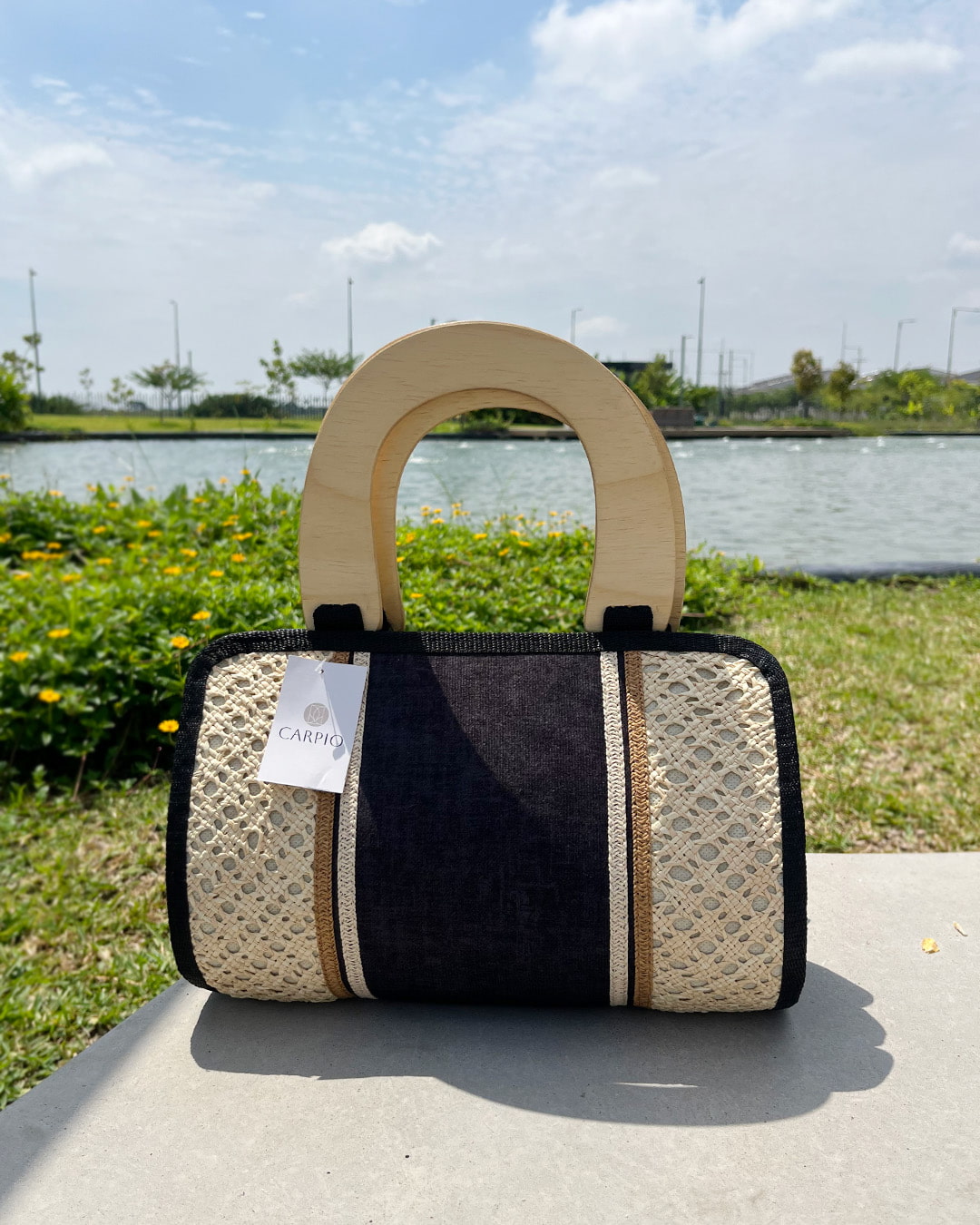 bolso rectangular paja toquilla ymadera
