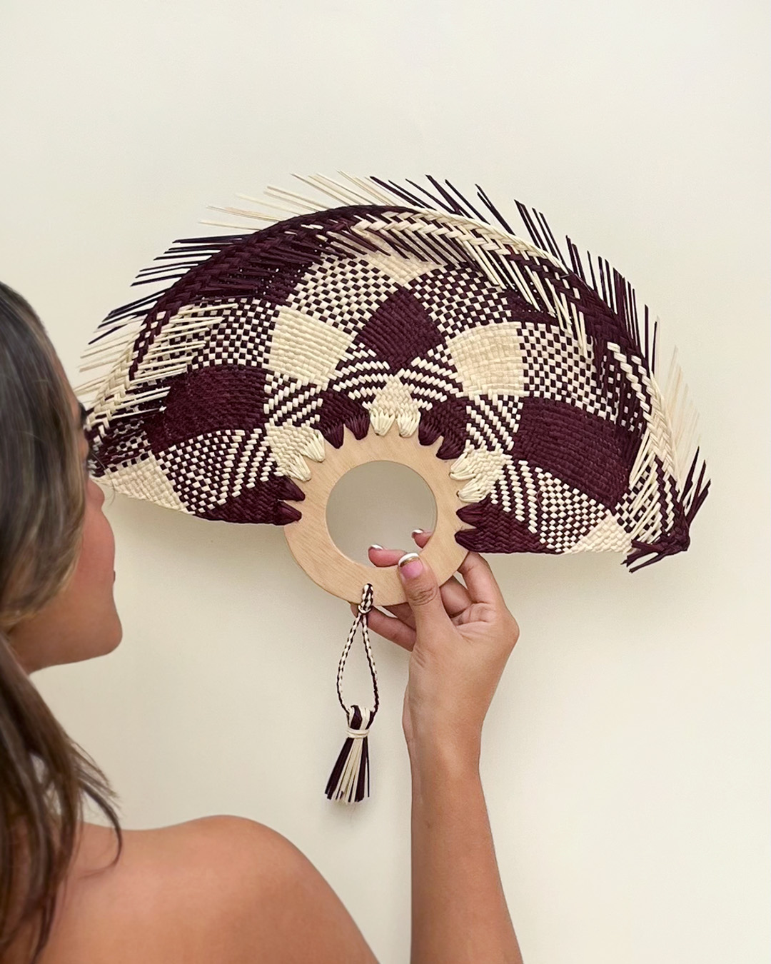 abanico marron modelo