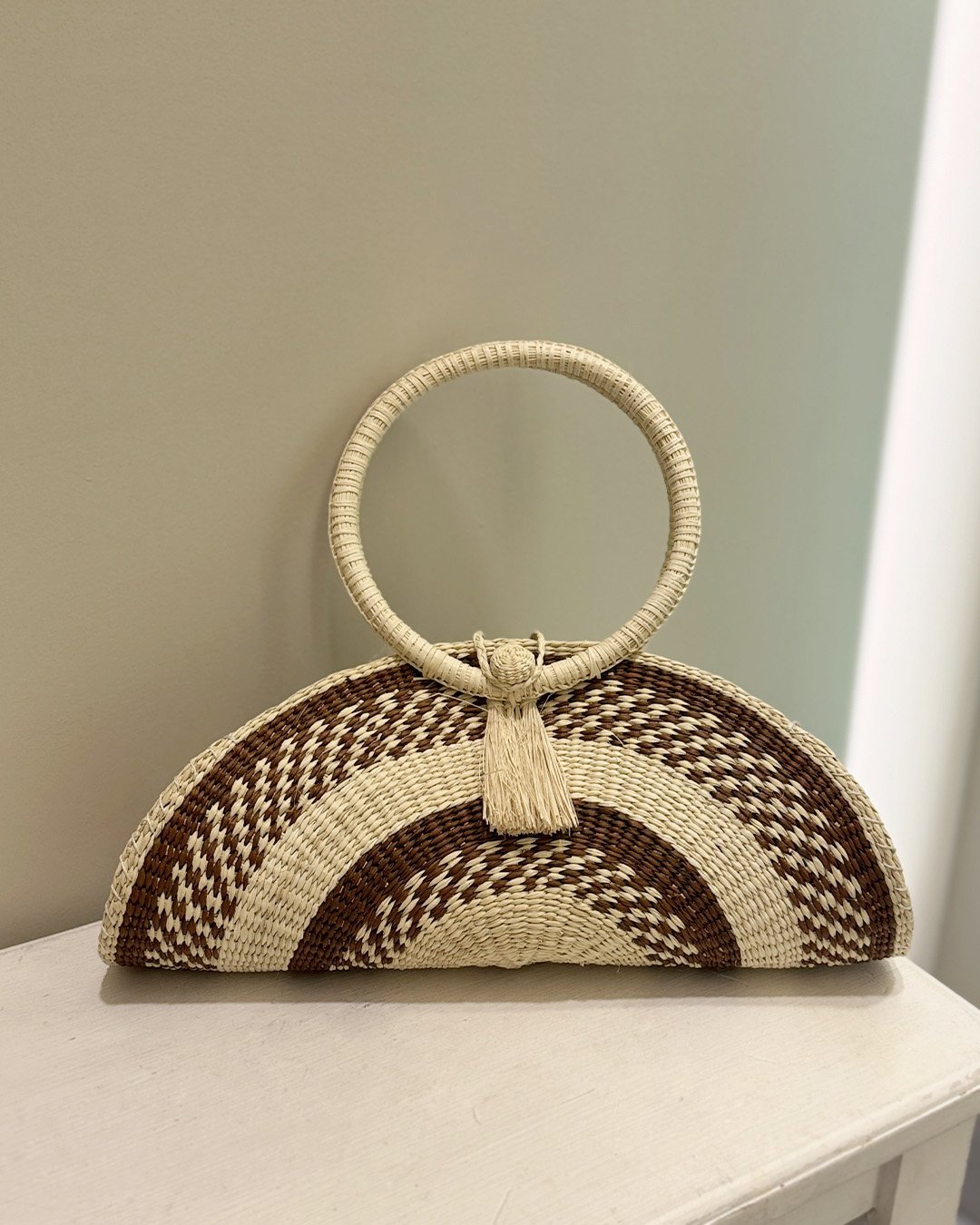 bolso abanico estructurado